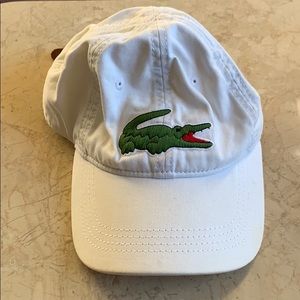 Lacoste Mens White Cap Used